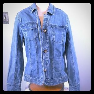 Coldwater creek jeans jacket size 14